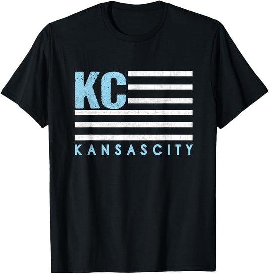 Kc Usa Flag Kansas City Blue Light Blue Kc Usa Kansas City