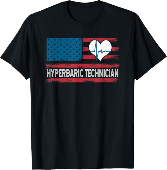 Hyperbaric Technician Usa Flag Patriotic