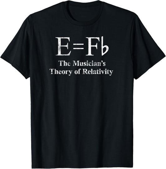 Funny Musician, E equals F Flat, Theory Of Relativity Joke
