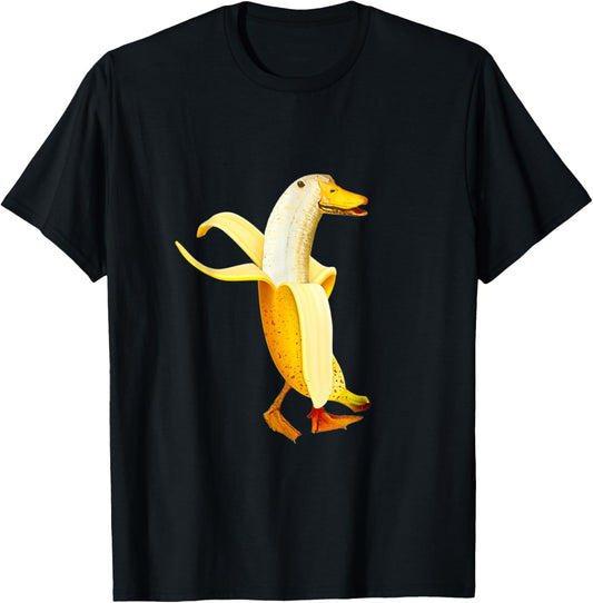 Banana Duck. Funny Anthropomorphic fruit Animals