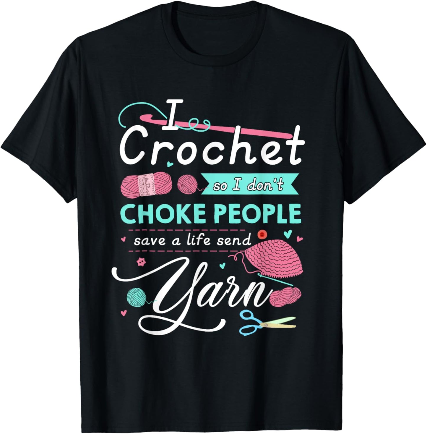 I crochet so i don't choke people send yarn