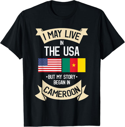 Cameroon American Flag Usa Cameroonian Roots Gifts