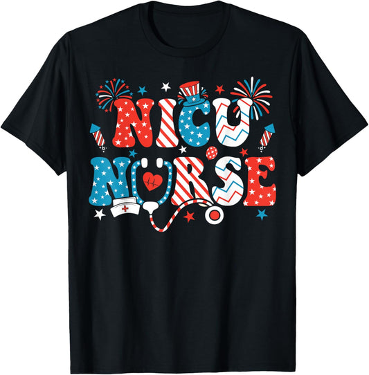 Nicu Nurse 4Th Of July American Flag Patriotic Nicu Nurse