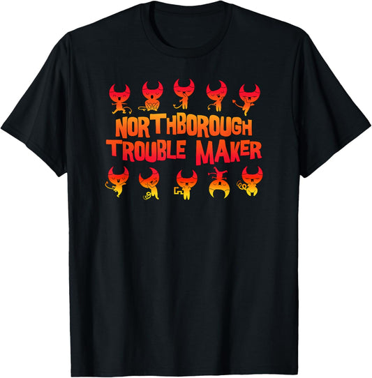 Northborough Troublemaker Funny Devil Cartoon Humor