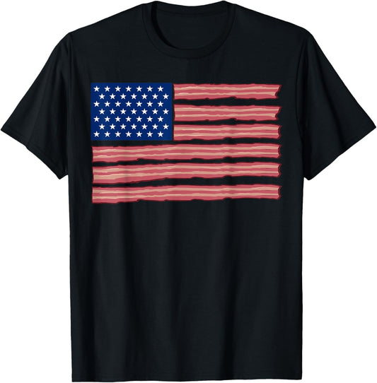 Usa Flag Made Out Of Bacon