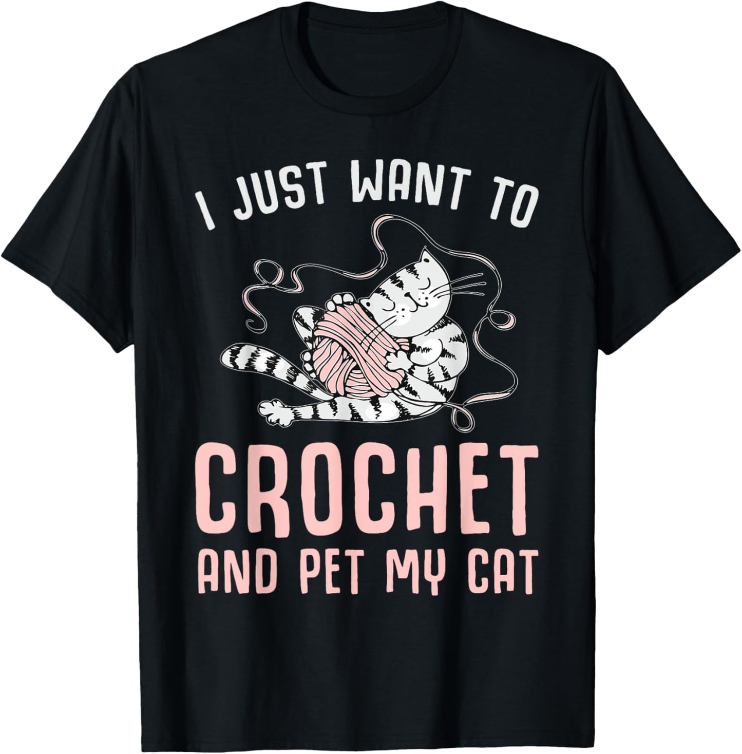 Crochet and Cat Knitting Kitten and Yarn Men Women