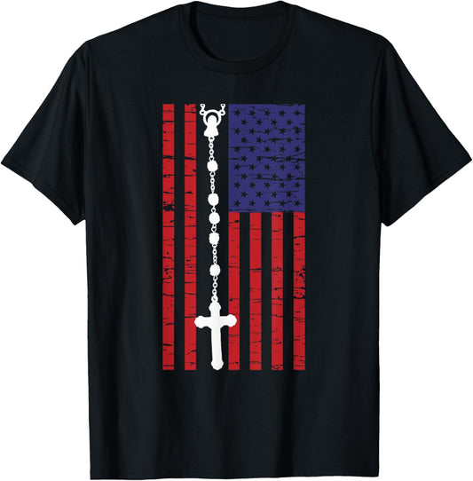 American Flag Rosary Catholic