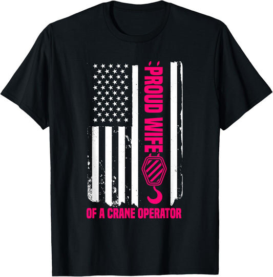 Crane Operator Fourth Of July Construction Tower Usa Flag
