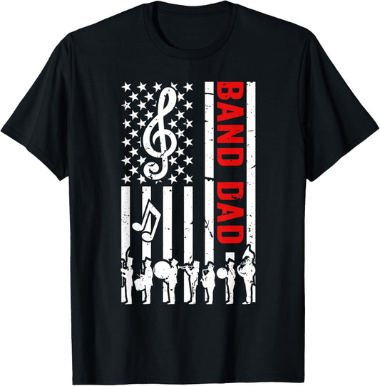 Band Dad American Flag Marching Band Dad