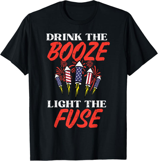 Light The Fuse Fireworks Funny Fourth 4Th Of July Men Women