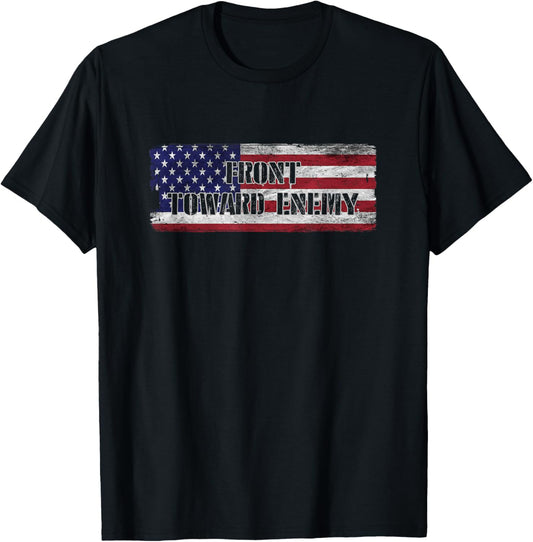 Front Toward Enemy American Flag Usa
