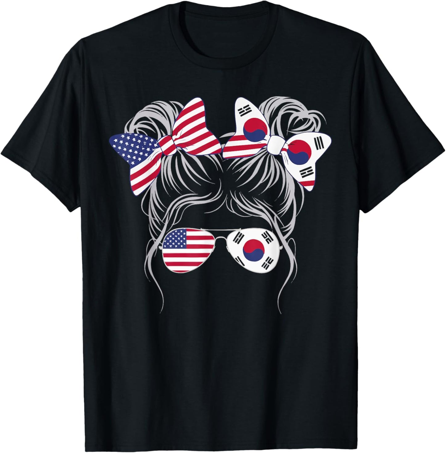 Half American Half Korean Usa Flag South Korea America