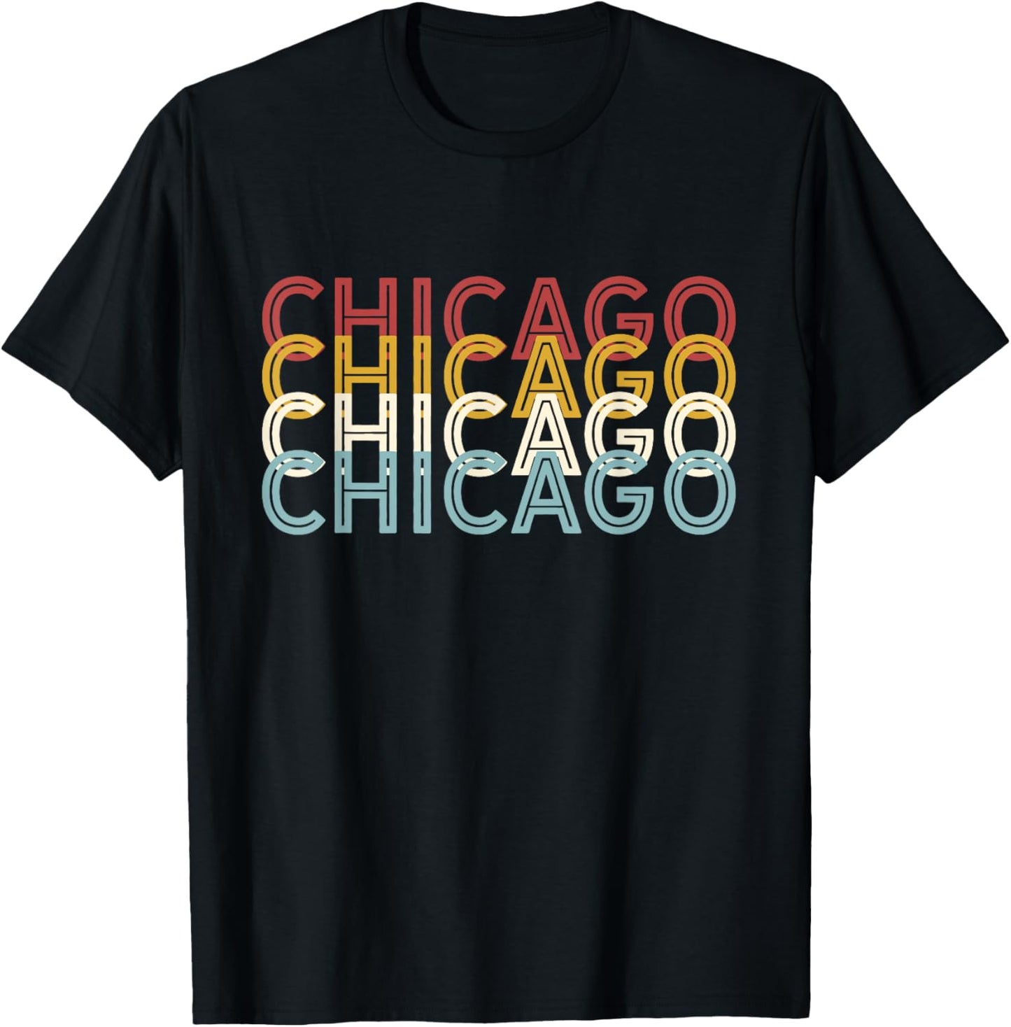 Us American City 70S Retro Usa Vintage Chicago