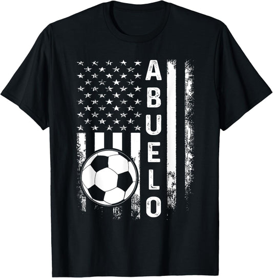 Soccer Abuelo American Flag Vintage Christmas Xmas