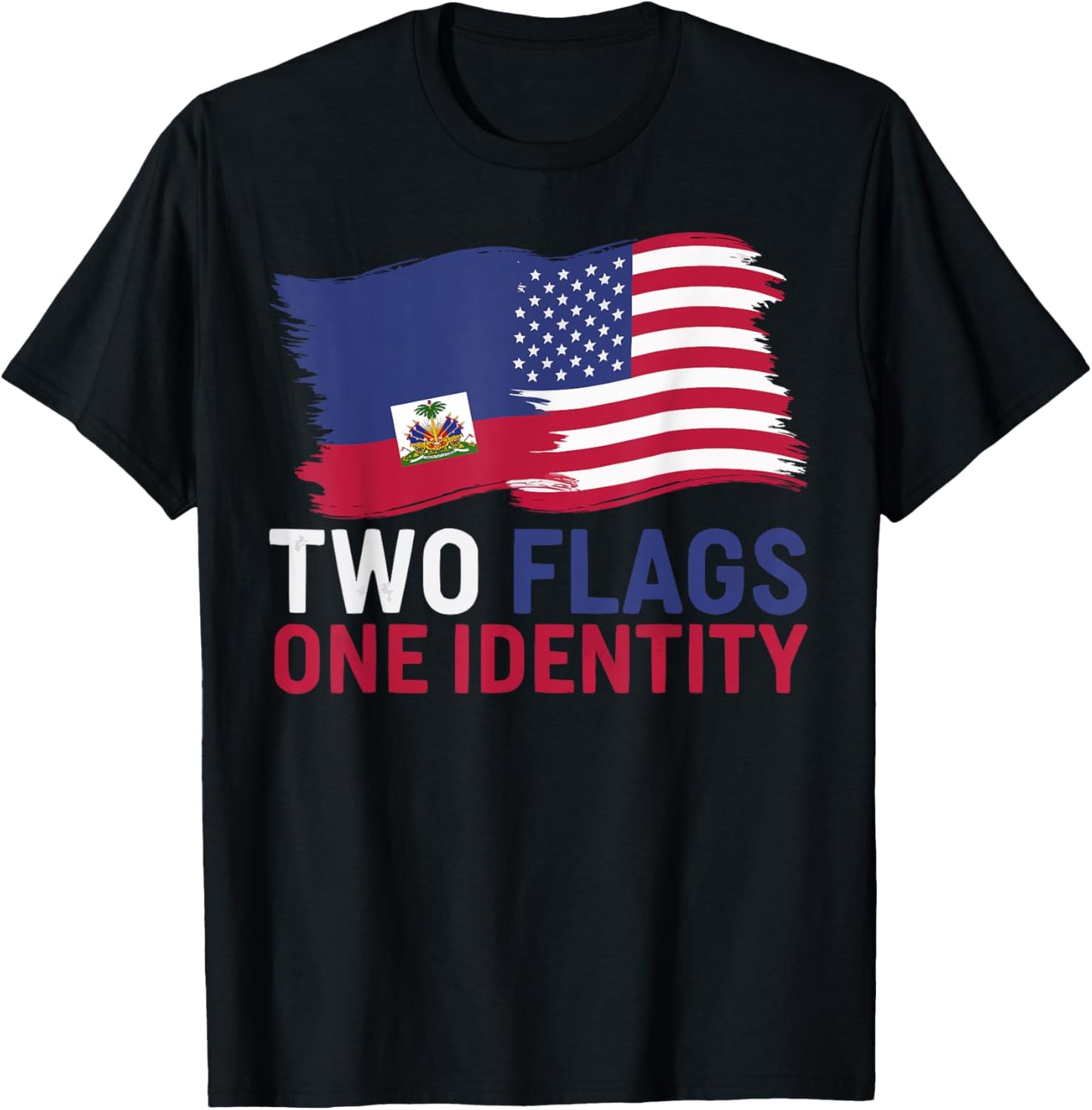 Half Haitian Half American Usa Flag Haiti America