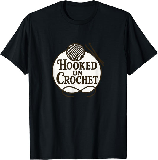 Hooked on Crochet Illustration Yarn artwork Crocheting