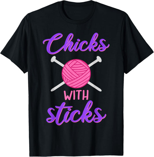 Knitting Chicks With Sticks Wool Craft
