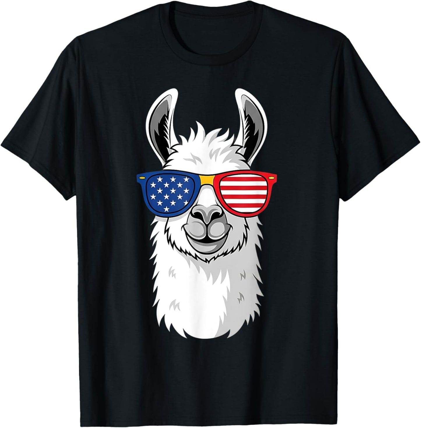 American Flag Llama Funny Patriotic 4Th Of July Animal