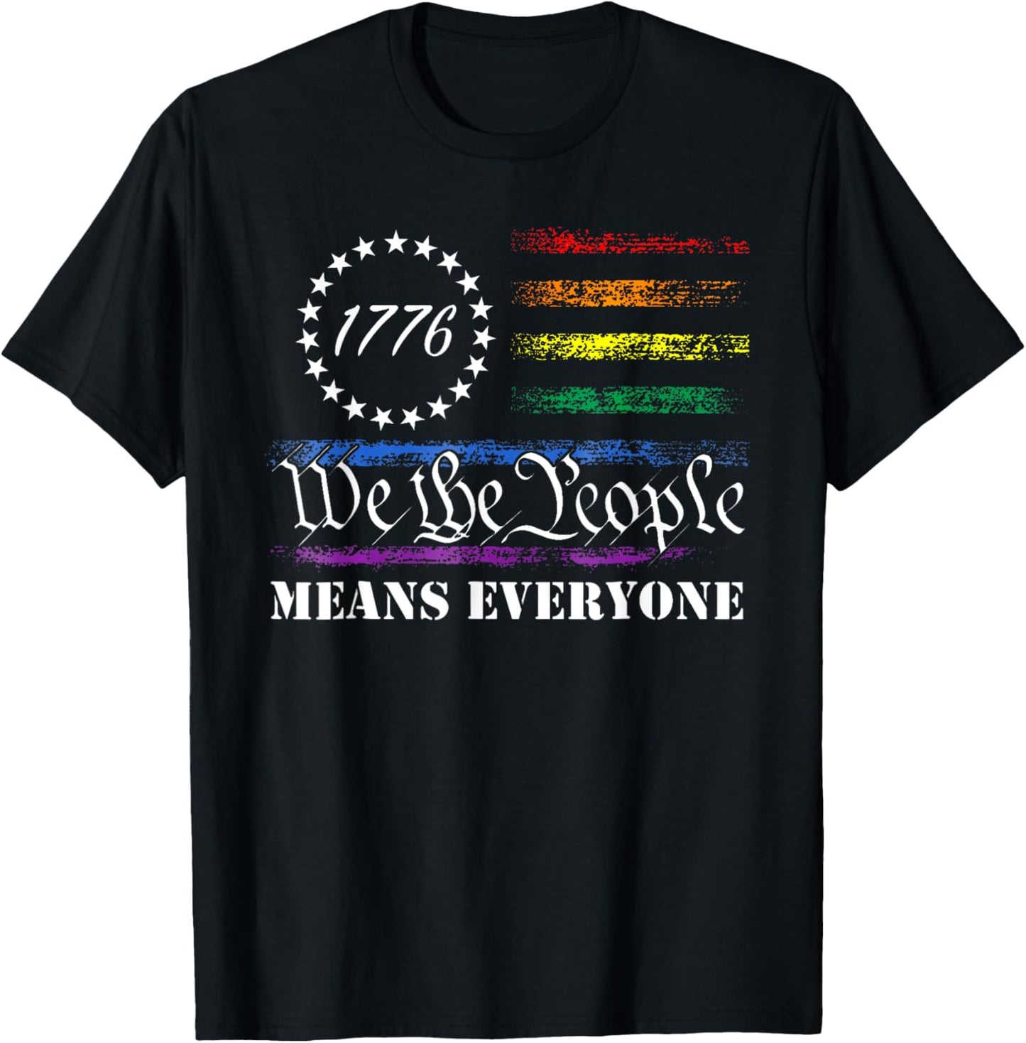 American Us Usa Flag Lgbt Pride We The People Means Everyone