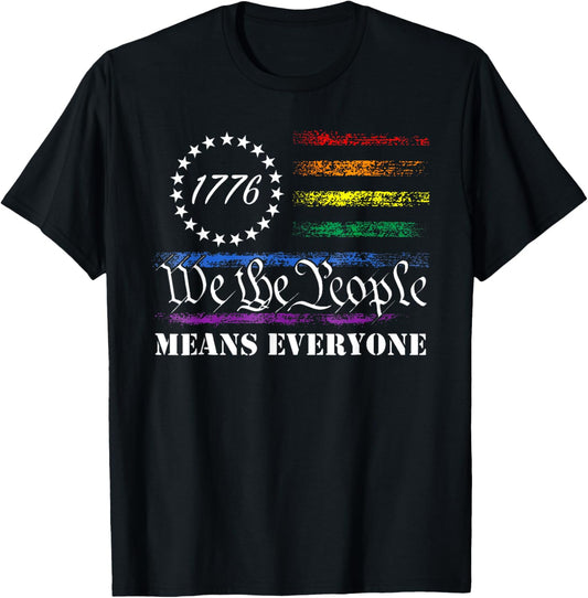 American Us Usa Flag Lgbt Pride We The People Means Everyone