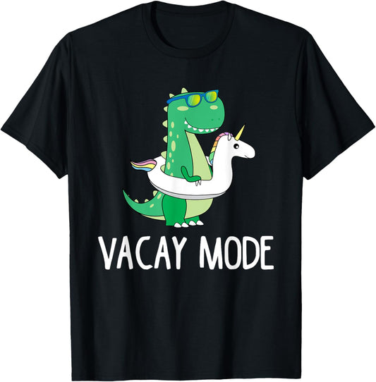 Vacay Mode Cute Dinosaur T Shirt Funny Family Vacation Gift