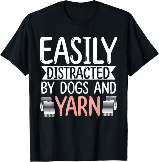 Crocheter Dog Lover Pet Owner Knitter Animal Yarn Knitting T-Shirt for Men Women Kids