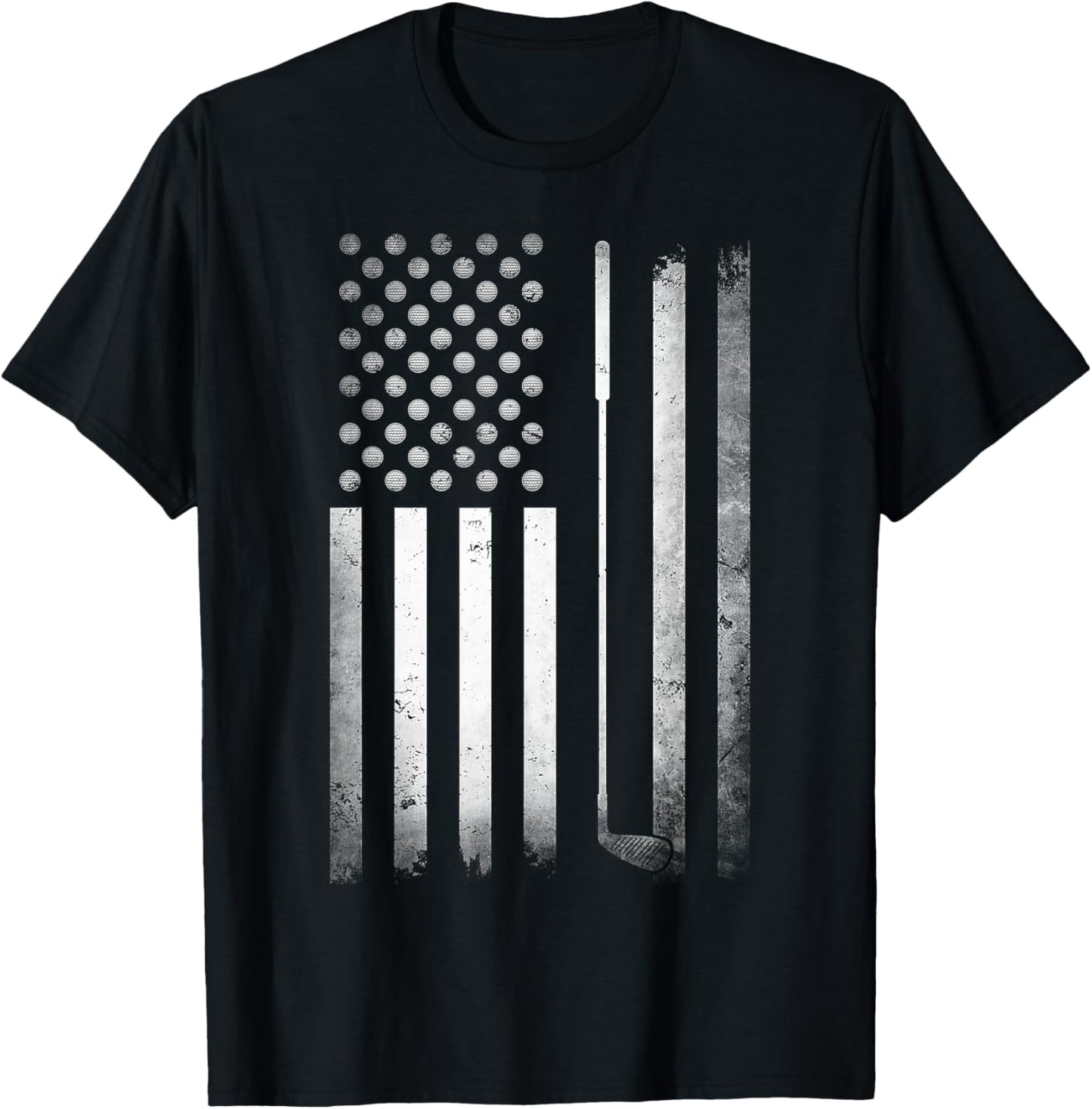 Golf Golfer American Flag Golf Flat Funny Golf