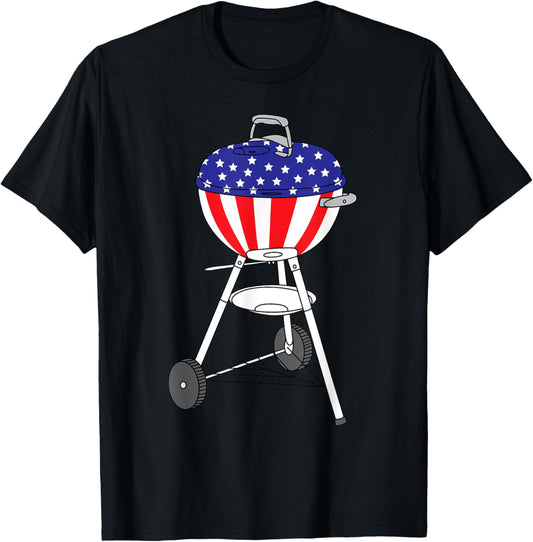 Usa Charcoal Kettle Grill Shirt July 4Th Grill Gift