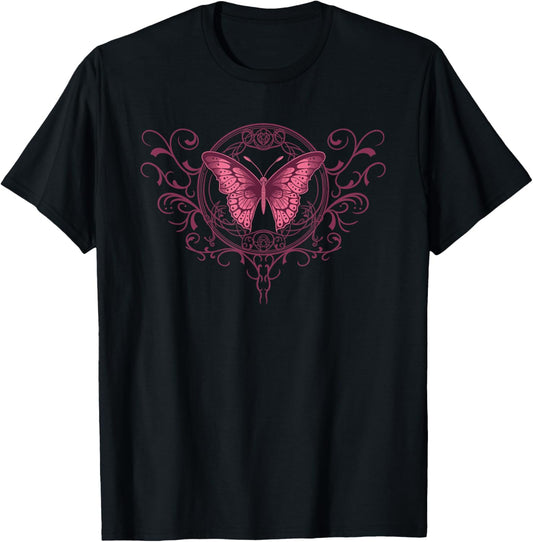 Fairycore Dark Grunge Tattoo Butterfly Y2K Aesthetic