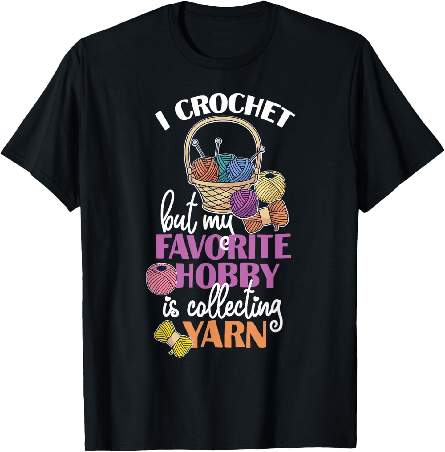 Funny Crocheting And Wool Yarn Collecting Design