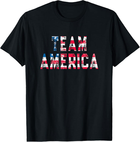 Vintage Us Flag Team America Fourth Of July