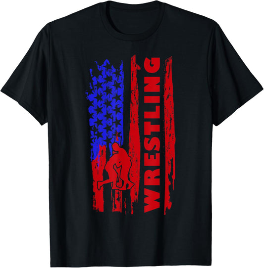 Love Wrestling American Flag Wrestling Coaches Women Men