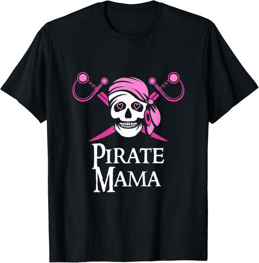 Pink Pirate Mama Skull And Crossbones Flag