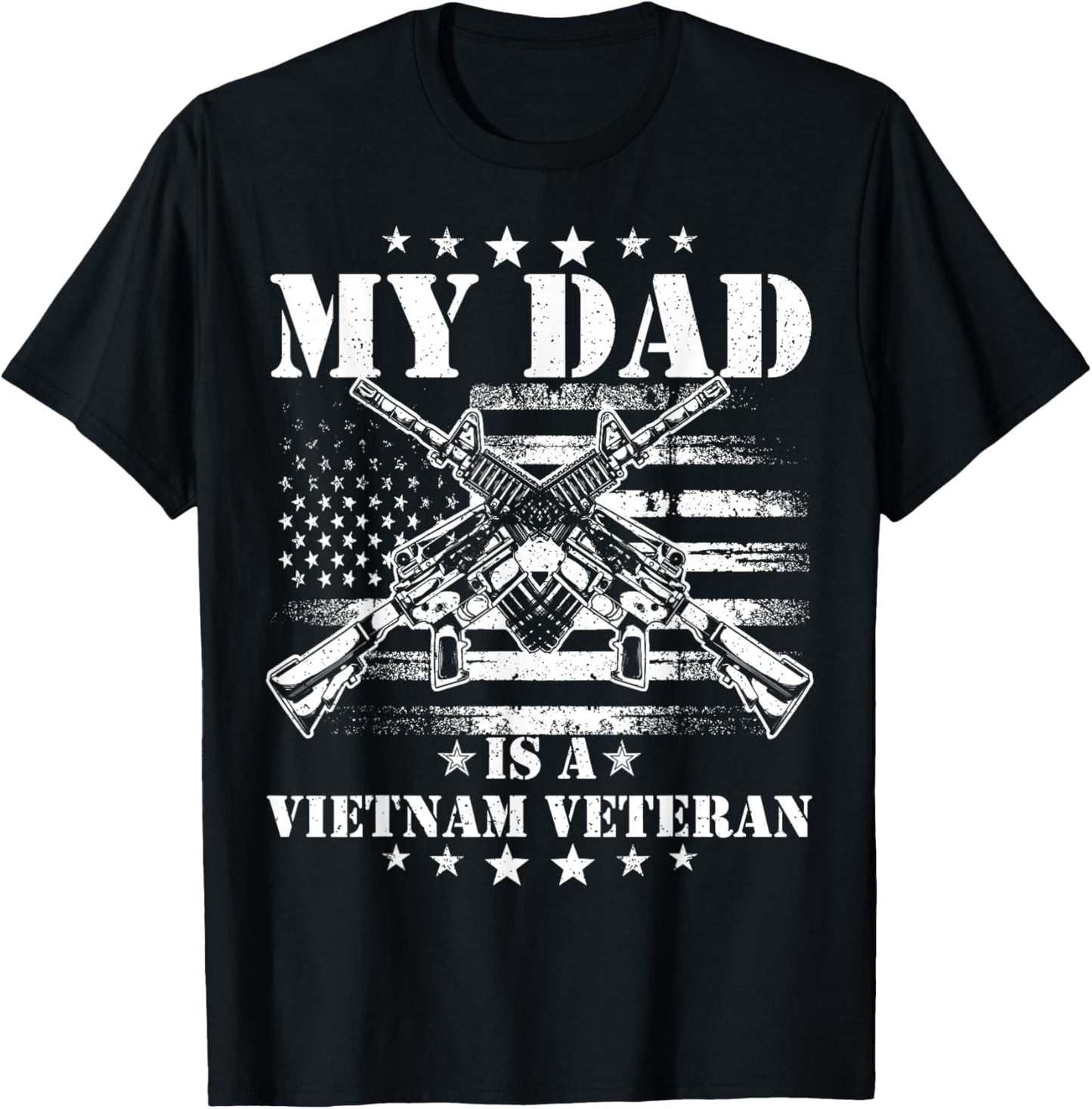 My Dad Is A Vietnam Veteran Proud Us Patriotic Vet Usa Flag