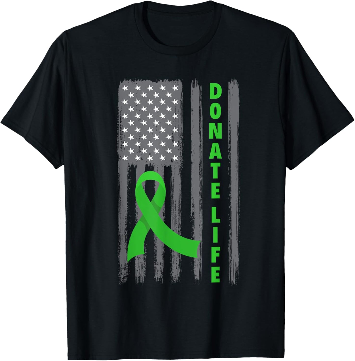 Donate Life Patriotic American Flag Usa Kidney Donor Ribbon