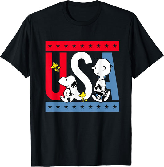Peanuts Snoopy Americana Red White And Blue Usa