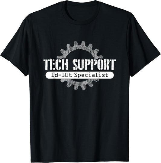 Funny Tech Support ID10T Computer Idiot Joke