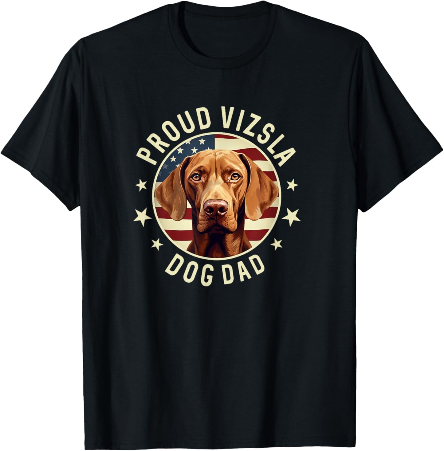 Vizsla Dad American Flag Mens Proud Vizsla Dad