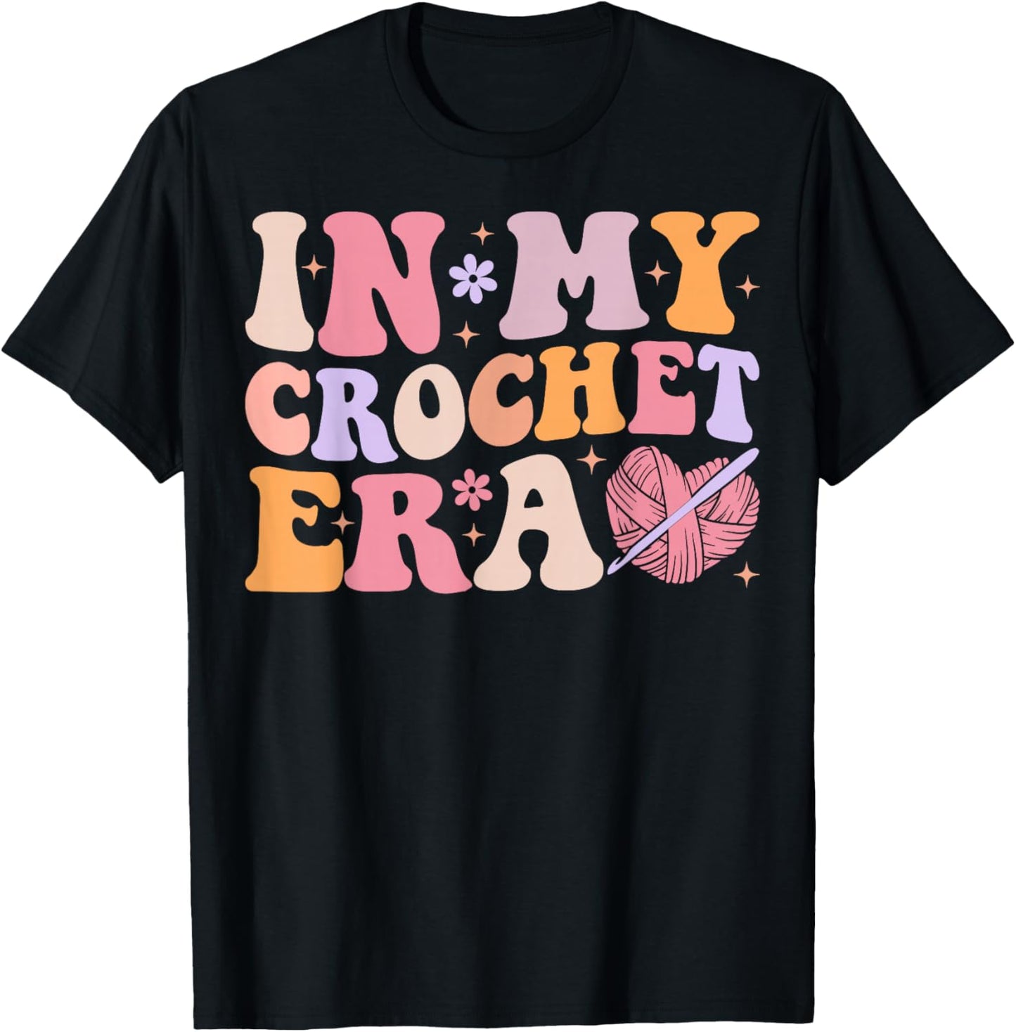 Groovy In My Crochet Era Funny Crocheting