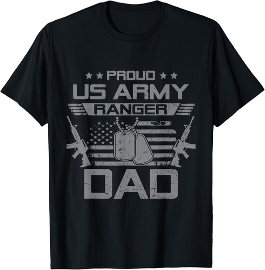 Proud Us Army Ranger Dad Flag American Usa Military