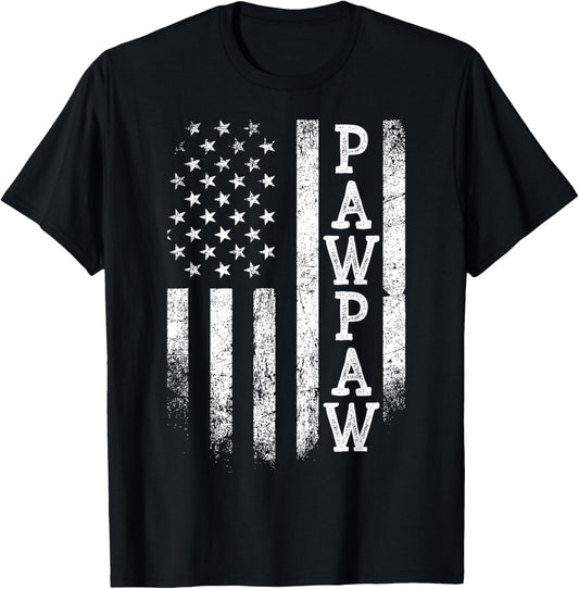 Distressed Pawpaw American Flag Patriotic Fathers Day