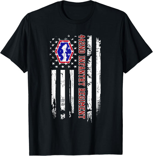 442Nd Infantry Regiment Veteran Usa Flag Veterans Day Xmas