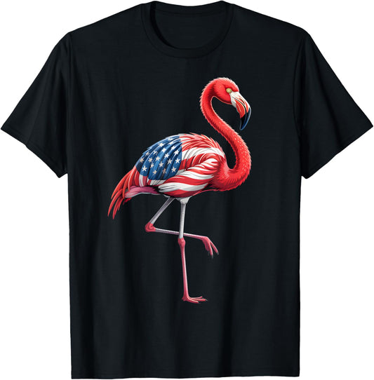 Flamingo 4Th Of July American Flag Patriotic Usa Women Girls
