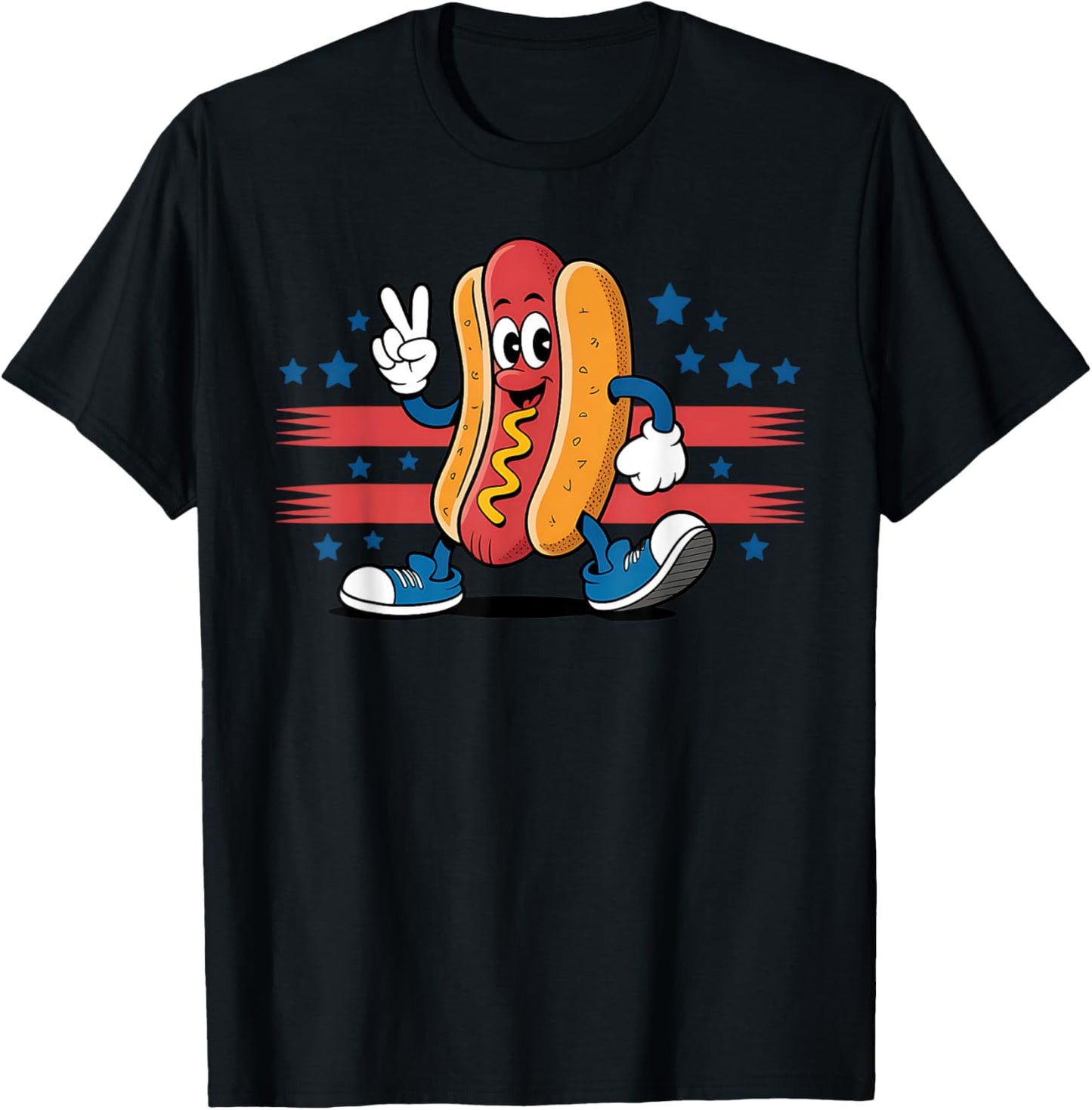 Funny 4Th Of July Patriotic Hotdog Fourth Of July Usa Flag