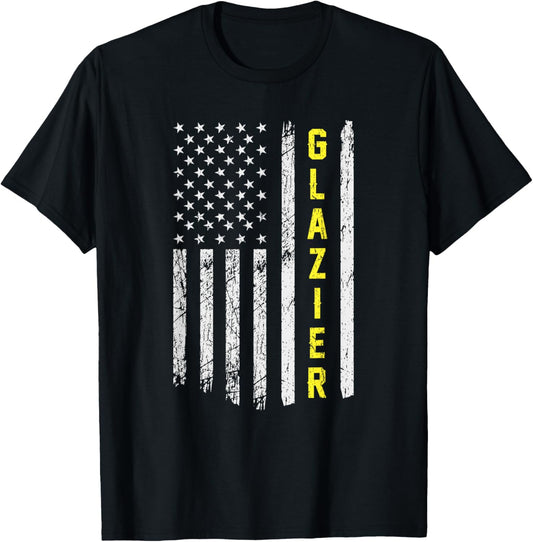 Glazier Vintage American Usa Flag Glazier