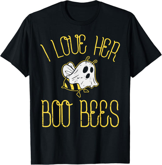 I Love Her Boo Bees Couples Halloween Adult Costume His Men