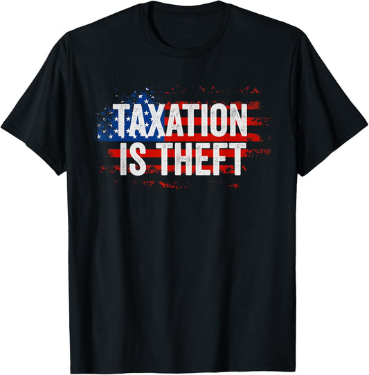 Libertarian Gift American Flag Taxation Is Theft