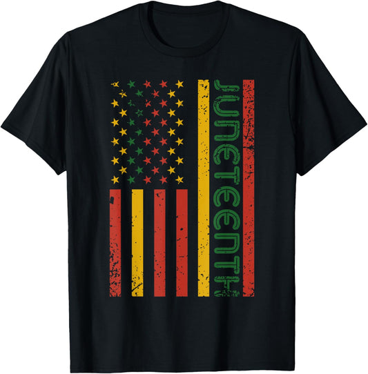 1865 Juneteenth Black History American Flag African Pride