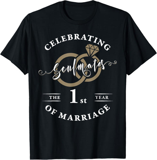 1 Year Wedding Anniversary Couple Husband Wife Matching