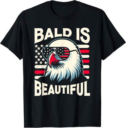 Bald Is Beautiful 4Th Of July Usa Patriotic Funny Bald Eagle